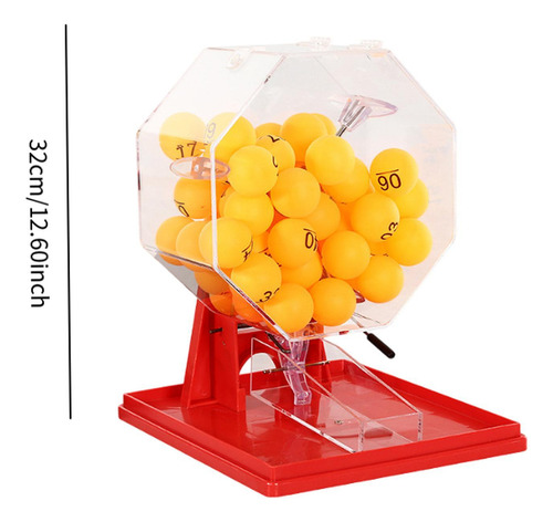 Lotto Ball Machine Lottery Machine Bolas Rojas Y Amarillas