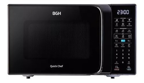 Microondas Bgh Eco Con Grill Digital 23litros Negro B223dn20