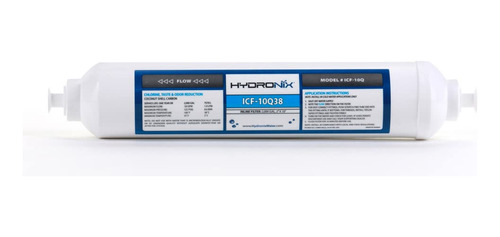 Hydronix Icf-10q38 Inline Reverse Osmosis Post, Fridge & Ice