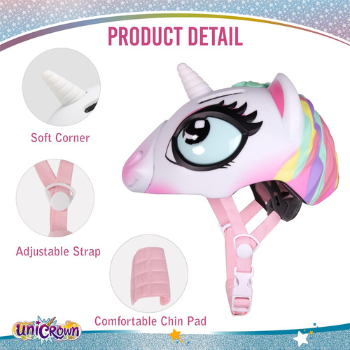 Casco De Bicicleta De Unicornio Para Niños Pathlane Para De