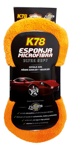 Esponja De Microfibra Dual Lava Auto Moto K78 
