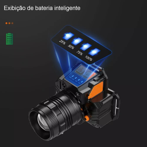 2025 Linterna Frontal Resistente Al Agua, Potente Linterna Y