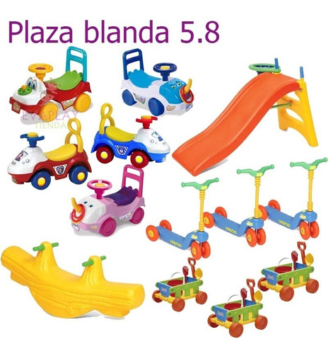 Plaza Blanda 5.8 Wagon Pata Pata Andarin X 5 Monopatin 