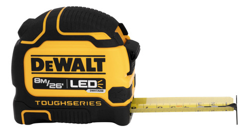 Cinta Métrica 25  Con Luz Led Toughseries Dewalt Dwht35268s