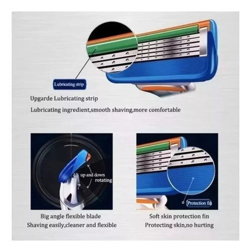24 Hojas De Afeitar De Repuesto For Gillette Fusion 5 For
