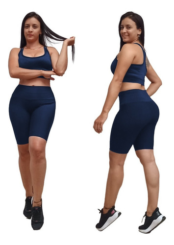 Conjunto Deportivo En Lycra Dama 2 Piezas Para Gimnasio