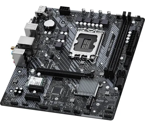 Motherboard Asrock H610m Ac Hdmi Nvme Sata Wifi Bt Ddr4