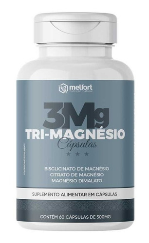 Tri-magnésio Dimalato Bisglicinato Citrato 260mg --- 60 Cáps