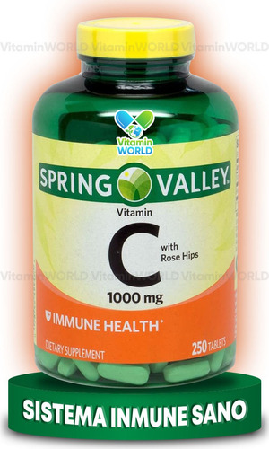 Vitamina C | 1000 Mg | Sistema Inmune & Cardio 250 Tabletas