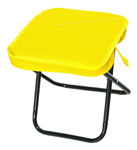 Taburete Para Acampar, Silla Plegable, Bolso De Amarillo