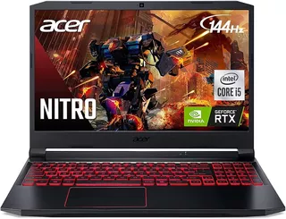 Laptop Acer Nitro 5 15.6 I5-10th 256gb 8gb Rtx 3050 Full Hd