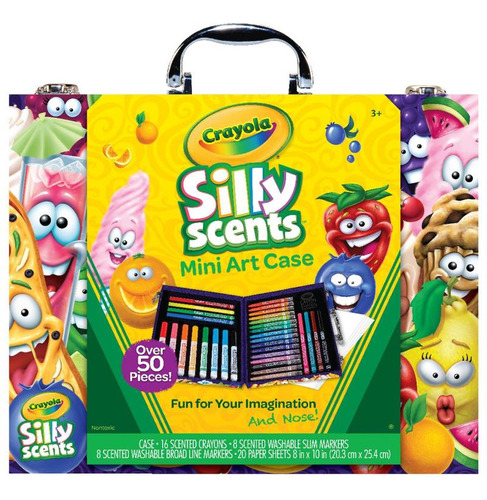 Maletín Crayola Silly Scents 50 Piezas Con Aromas Diferentes