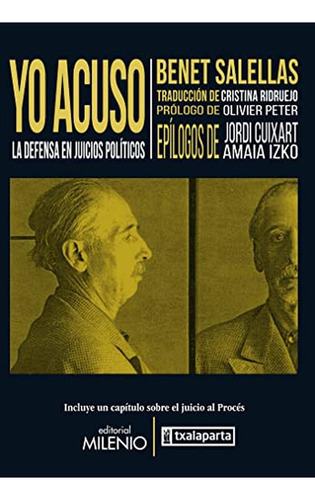 Yo Acuso, De Salellas Vilar, Benet. Editorial Milenio Publicaciones S.l., Tapa Blanda En Español