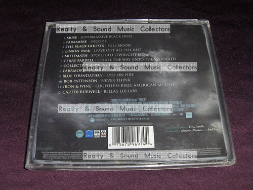 Twilight Cd Soundtrack Muse Paramore Linkin Park Mutemath (Usado)