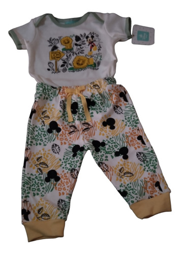 Conjunto Mickey Mouse Disney Baby Pantalón Con Pañalero
