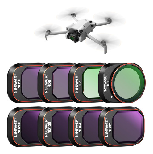 Filtro Neewe Rde Nd Cpl Uv Para Dron Dji Mini 4 Pro, 8 Pzas