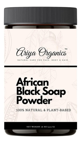 Ariya Organics Jabón Negro Africano En Polvo (jabón Negro.