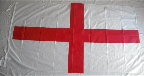 Imagen 1 de 2 de Bandera Inglaterra Blanca Y Roja 60 X 90cm