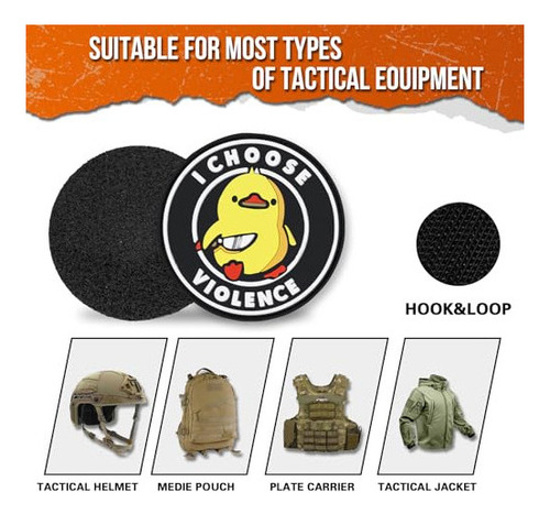 Backtime I Choose Violence Morale Patch Pvc, Parche Táctico
