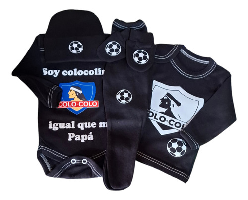 Ajuar Colo-colo De Bebe Talla 0-3 Meses
