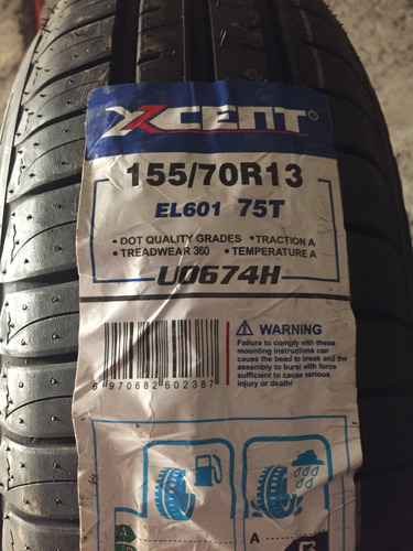 Llanta 155 70 R13 Xcent, Envio Y Valvula Gratis