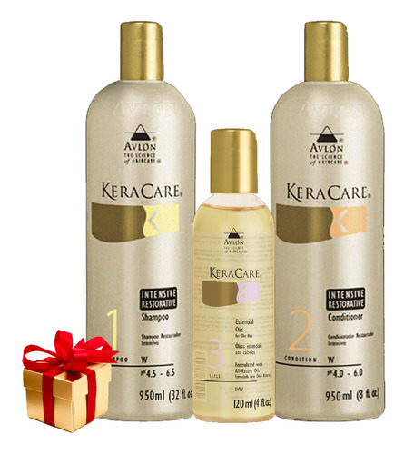 Keracare - Kit Intensive Restorative 950ml +oils 120ml Avlon