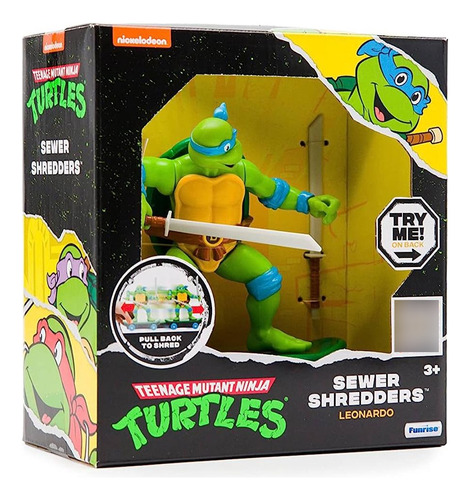 Tartaruga Ninja - Personagem Sewer Shredders - Leonardo