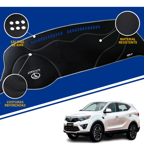 Protector De Tablero Para Soueast Dx7 2023 Tacto Cuero