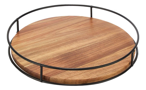 Bandeja Giratoria De Madera Para Cocina, Soporte De