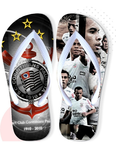 Chinelo Corinthians Masculino Com Caneca De Brinde Envio 24h