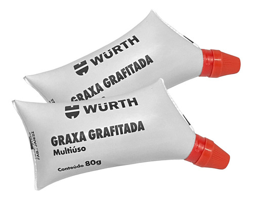 Graxa Grafitada Sache 80g Wurth - 2 Unidades