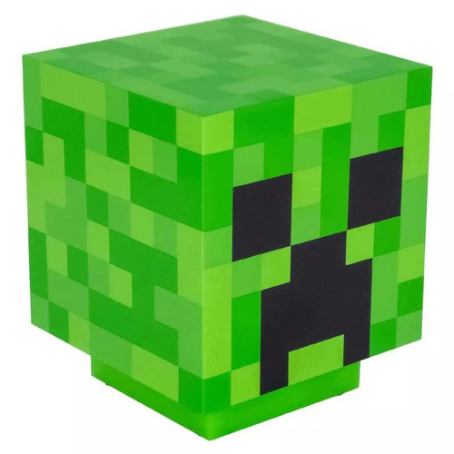 Luminária de noite decorativa Minecraft Creeper 3d Original Green Boy Girl