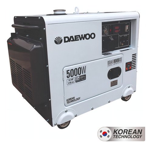 Generador A Diesel Eléctrico 5kw 4 Tiempos Daewoo Ddae8000se (Usado)