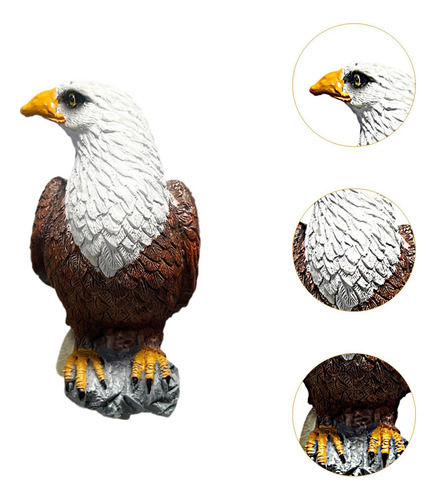 Figura De Pájaro En Miniatura, Adorno De Acuario, Águila