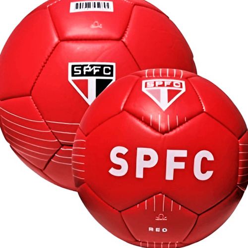 Bola De Futebol São Paulo Fc Oficial Campo Vermelho N5