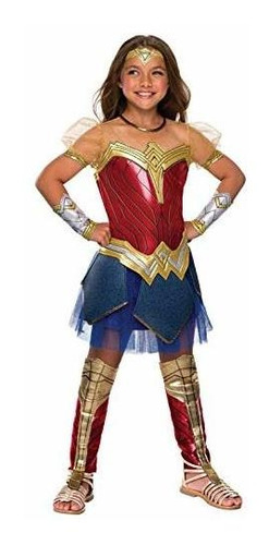 Disfraz De Justice League Child's Wonder Woman, Pequeño