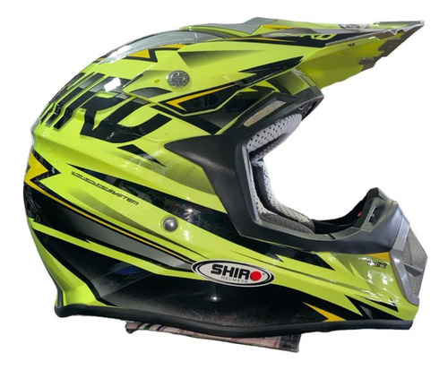 Casco Croos Shiro Mx 912 Thunder Talle Xl