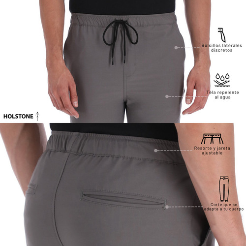 2 Pack Jogger Deportivo Holstone Elástico Para Hombre
