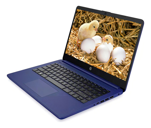 Notebook Hp 14 Intel N4120 / 4gb Ram + 64 Emmc Touch Windows Color Azul - Excelente (Reacondicionado)