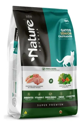 Ração Nature Formula Gato Castrado Senior 10kg