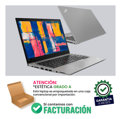 Laptop Lenovo Thinkpad 14 Core I5 8th 16gb Ram 512gb Ssd Plateado (Reacondicionado)