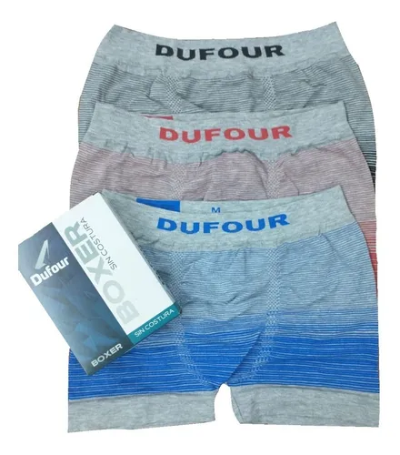Boxer Dufour Degrade Sin Costura Algodon Y Lycra Art 11855