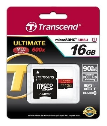 Cartão De Memória Micro Sd 16gb 90 Mb/s Ultimate  600x 