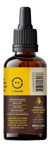 Óleo Para Barba Lemon Bone Profissional 25ml Don Alcides