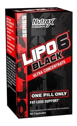 Lipo 6 Black Usa Ultra Quemador De Grasa Nutrex® 60 Cápsulas