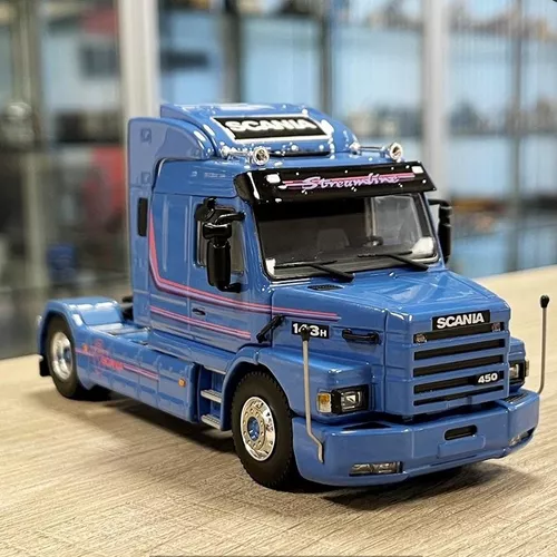 miniatura de caminhão scania 143 toda de madeira 