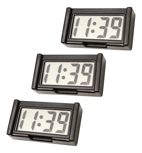 Mini Reloj Digital Electrónico Para Coche, 3 Piezas