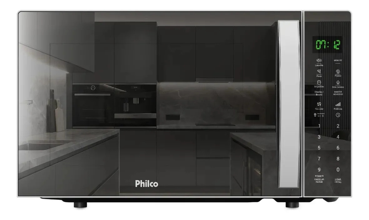Micro-ondas Philco Prateado Pmo39e 33l 1400w