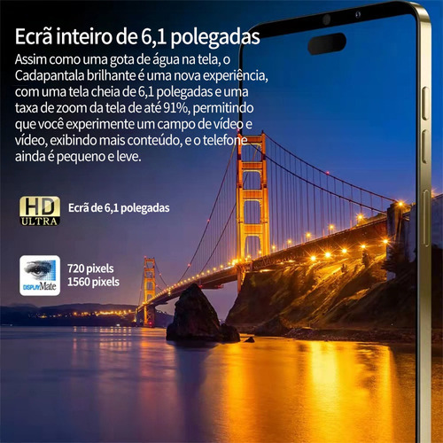 P Teléfono Barato Android I14 Pro Max 6.3 Negro