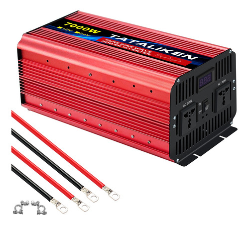 Inversor De Onda Sinusoidal Pura 12v/220v 7000w Para Coches